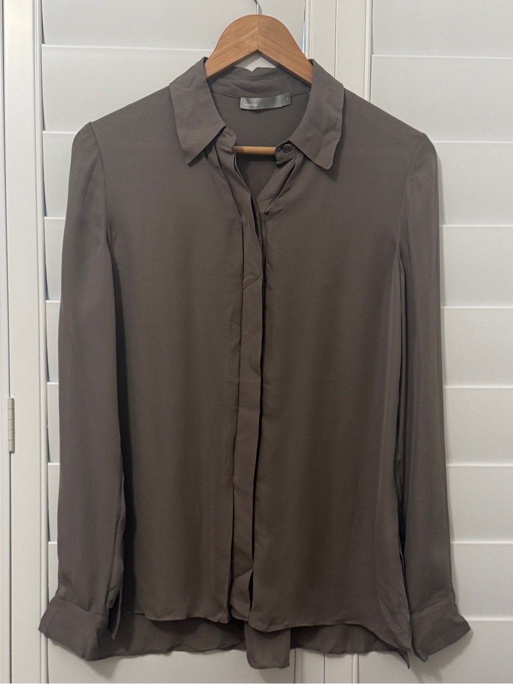 Vince silk button down blouse